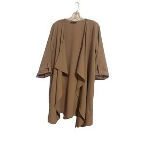 Olivia Pratt Womens Beige Open Cardigan jacket Large